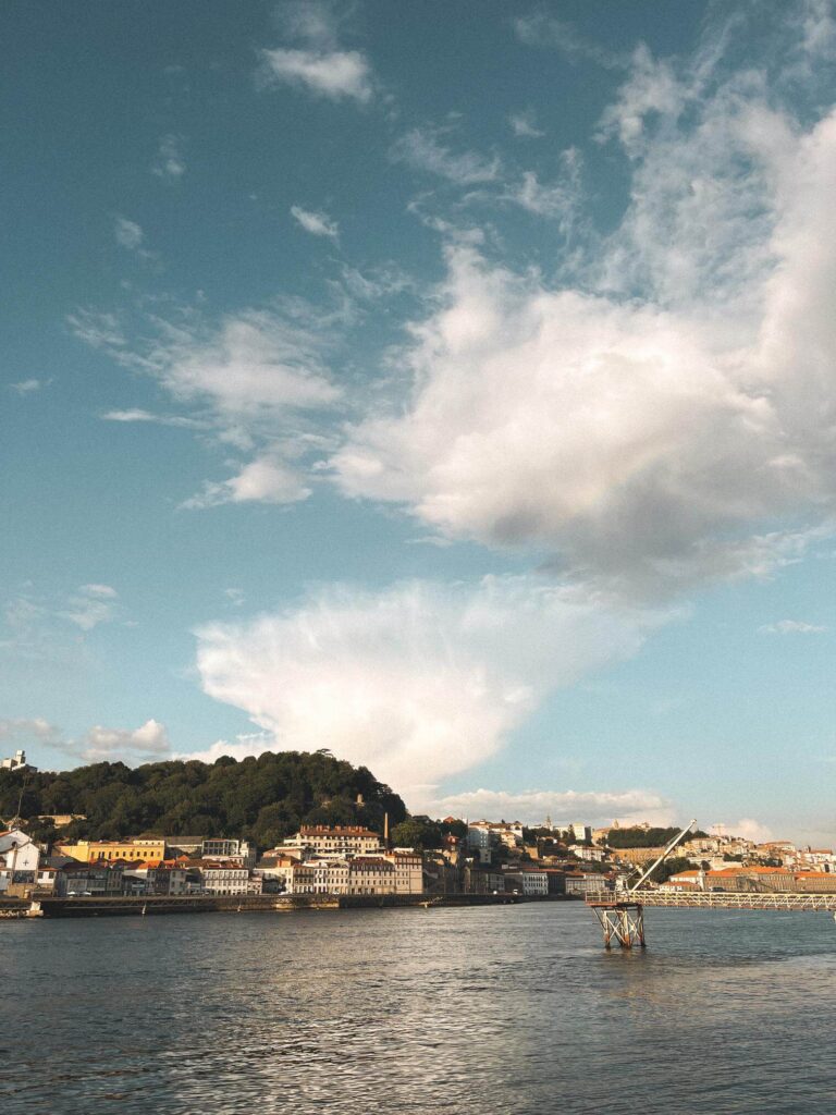 Bikepacking Portugal — City of Porto with thunderstorms along the Duro river